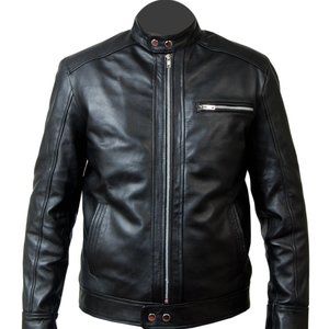 Bike Hunt Real Leather Jacket / Bomber Leather Jacket